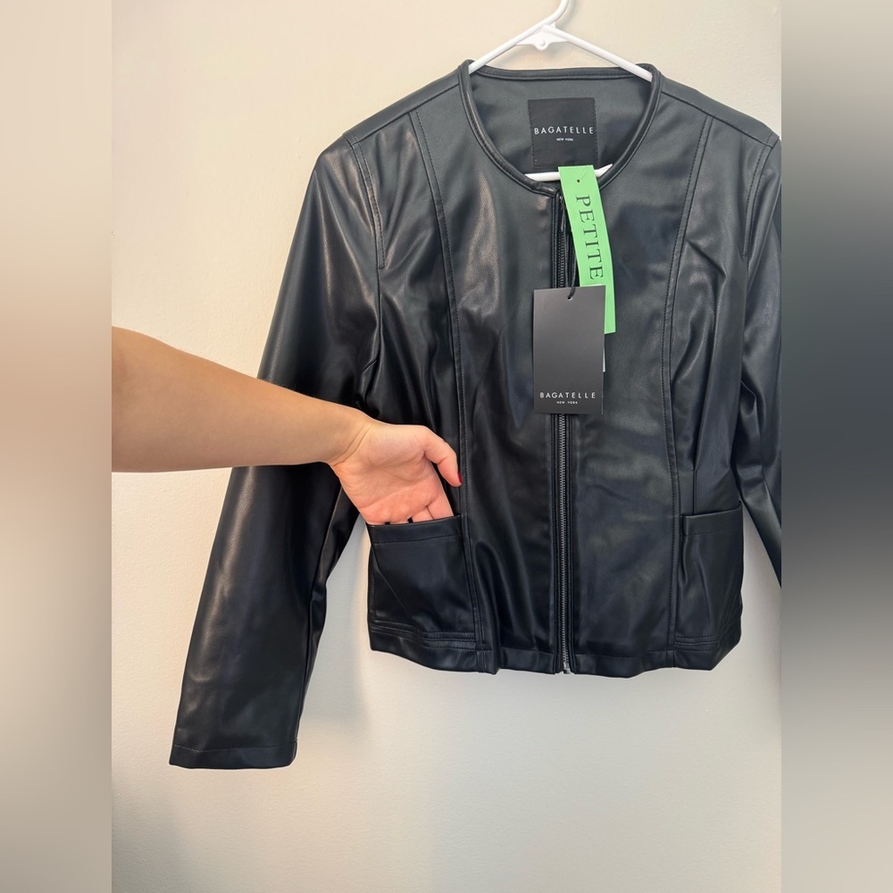 Bagatelle Womens Black Genuine - Jacket Soft (new with tag) - Picture 5 of 13